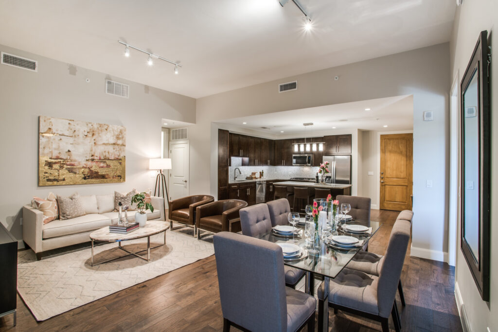 The Katy model unit interior